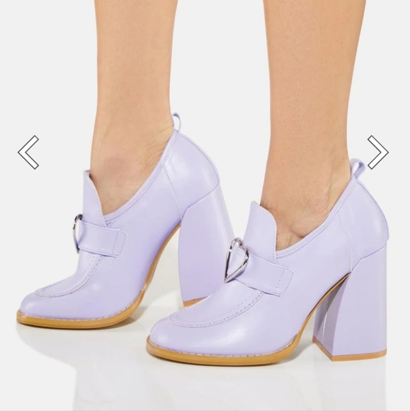Koi Footwear Purple Delights Heeled Loafers - Picture 2 of 10